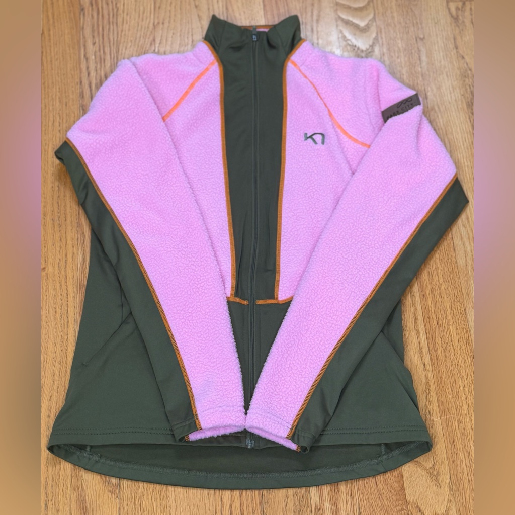 Kari Traa Ragnhild Full Zip Midlayer Jacket Size S, Prism Pink / Olive — image 5 of 8